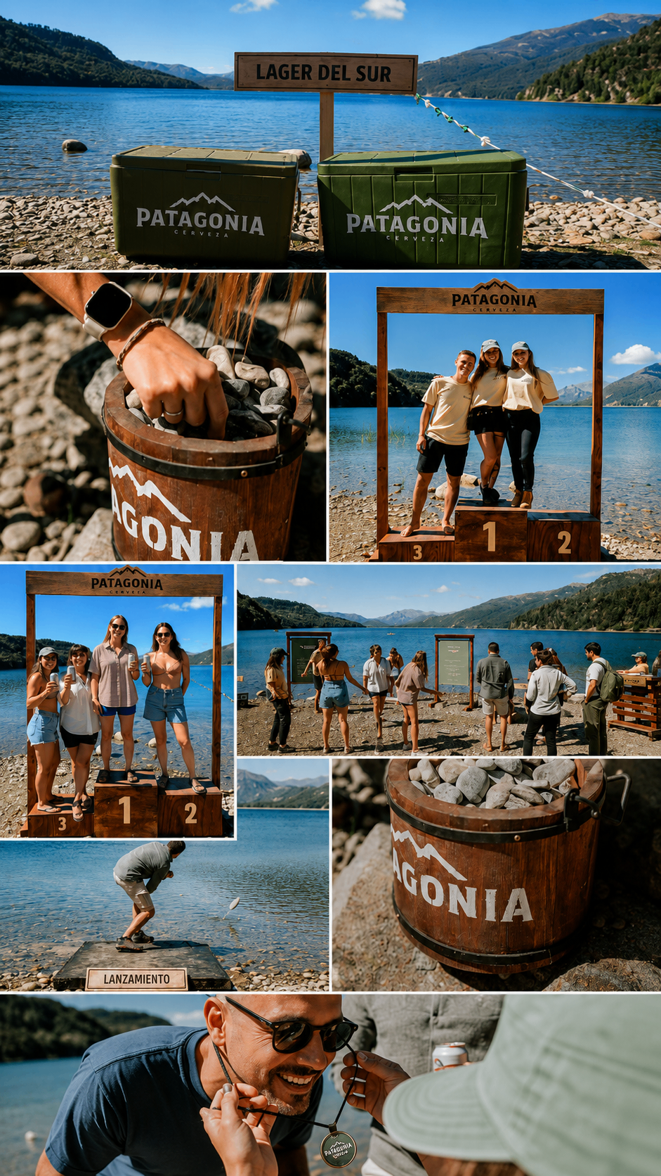 Patagonia Sapito — collage mobile